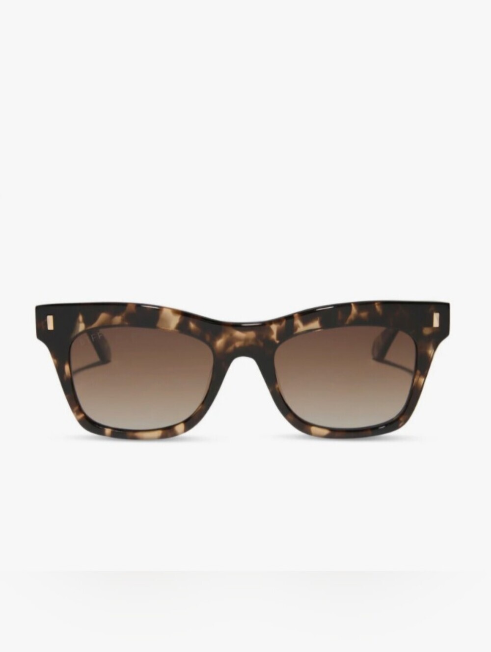 DIFF Eyewear espresso tortoise brown gradient polarized sunglasses
